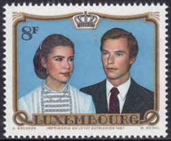1981  Hochzeit von Erbgroßherzog Henri