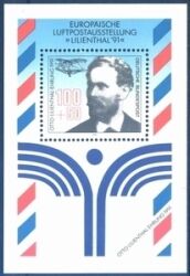 1991  Europäische Luftpostausstellung LILIENTHAL`91 - Block