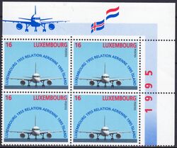 1995  40 Jahre Flugverbindung zwischen Island u. Luxemburg
