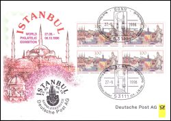 1996  Ausstellungsbeleg Nr. 16 - WORLD PHILATELIC EXHIBITION Istanbul