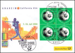 2000  Ausstellungsbeleg Nr. 53 - WORD STAMP EXPO Anaheim