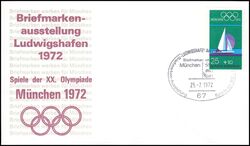 1972  Briefmarken werben für München 1972 - Ludwigshafen