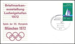 1972  Briefmarken werben für München 1972 - Ludwigshafen