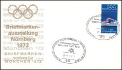 1972  Briefmarken werben fr Mnchen 1972 - Nrnberg