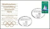 1972  Briefmarken werben für München 1972 - Bayreuth