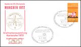 1972  Briefmarken werben für München 1972 - Karlsruhe