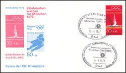 1972  Briefmarken werben für München 1972 - Straubing
