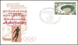 1972  Briefmarken werben fr Mnchen 1972 - Aschaffenburg
