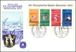 1972  Olympische Sommerspiele 1972 in München - Block