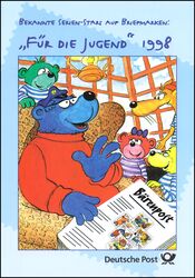 1998  Postamtliches Erinnerungsblatt - Trickfilmfiguren