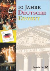 2000  Postamtliches Erinnerungsblatt - 10 Jahre Deutsche Einheit