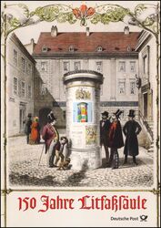 2005  Postamtliches Erinnerungsblatt - 150 Jahre Litfaßsäule