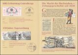 2000  Postamtliches Erinnerungsblatt - Johannes Gutenberg + Tageszeitungen