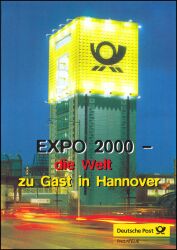 2000  Postamtliches Erinnerungsblatt - EXPO 2000