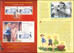 2007  Postamtliches Erinnerungsblatt - Astrid Lindgren