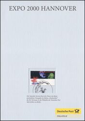 2000  Treuegabe der Deutschen Post - EXPO 2000