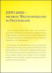 2000  Sonderblatt - EXPO 2000 in Hannover