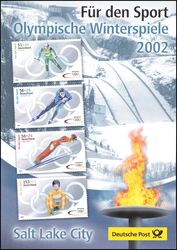2002  Postamtliches Erinnerungsblatt - Olympische Winterspiele in Salt Lake City