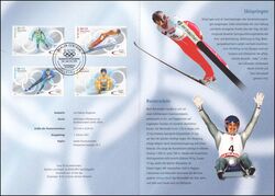 2002  Postamtliches Erinnerungsblatt - Olympische Winterspiele in Salt Lake City