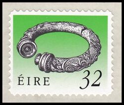 1991  Freimarke: Irische Kunstschtze