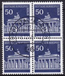 1966  Freimarken: Brandenburger Tor aus Bogen