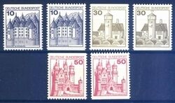 1977  Freimarken: Burgen und Schlsser aus MH
