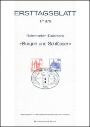 1979  Erstagsblätter Berlin - Jahrgang 1979