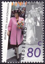 1992  12 1/2 Jahre Regentschaft von Knigin Beatrix
