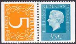 1975  Freimarken: Königin Juliana / Ziffern