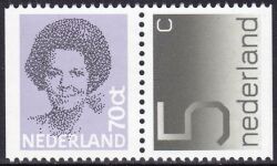 1982  Freimarken: Königin Beatrix / Ziffer