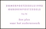 1993  Sommermarken: Seniorenarbeit - Markenheftchen