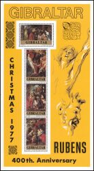 1977  Weihnachten - Gemälde von P. P. Rubens