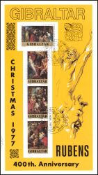 1977  Weihnachten - Gemälde von P. P. Rubens