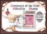 1986  100 Jahre Briefmarken von Gibraltar