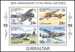 1998  80 Jahre Royal Air Force (RAF): Flugzeuge