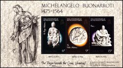 1975  Geburtstag von Michelangelo Buonarroti - Markenheftchen