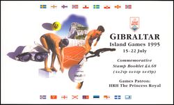 1995  Internationale Sportspiele - Island Games `95 - Markenheftchen