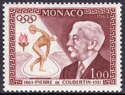 1963  Geburtstag von Pierre de Coubertin