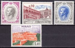 1971  Freimarken: Rainier III. - Fürstenpalast