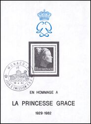 1983  Blockausgabe: Tod von Fürstin Gracia Patricia