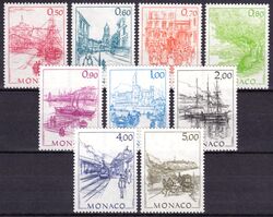 1986  Freimarken: Frühere Ansichten von Monaco