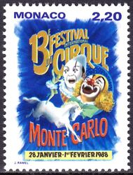 1987  13. Internationales Zirkusfestival von Monte Carlo
