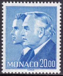 1988  Freimarke: Fürst Rainier III. und Prinz Albert
