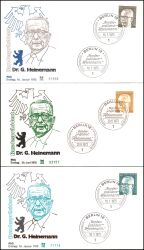 1972  Freimarken: Bundesprsident Gustav Heinemann komplett