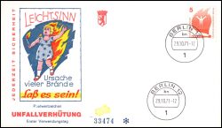 1971  Freimarken: Unfallverhütung