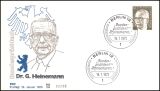 1973  Freimarken: Bundesprsident Gustav Heinemann