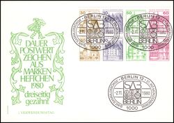1980  Freimarken: Burgen & Schlösser - 1. Verwendungstag