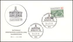 1970  Nationale Briefmarkenausstellung Sabria 70 