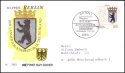 1992  Wappen der Länder der BRD - Berlin