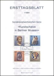 1984  Erstagsblätter Berlin - Jahrgang 1984